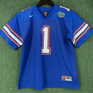 Vintage 90’s Nike Florida #1 Blue Mesh Football Jersey Youth Boy’s Size Medium